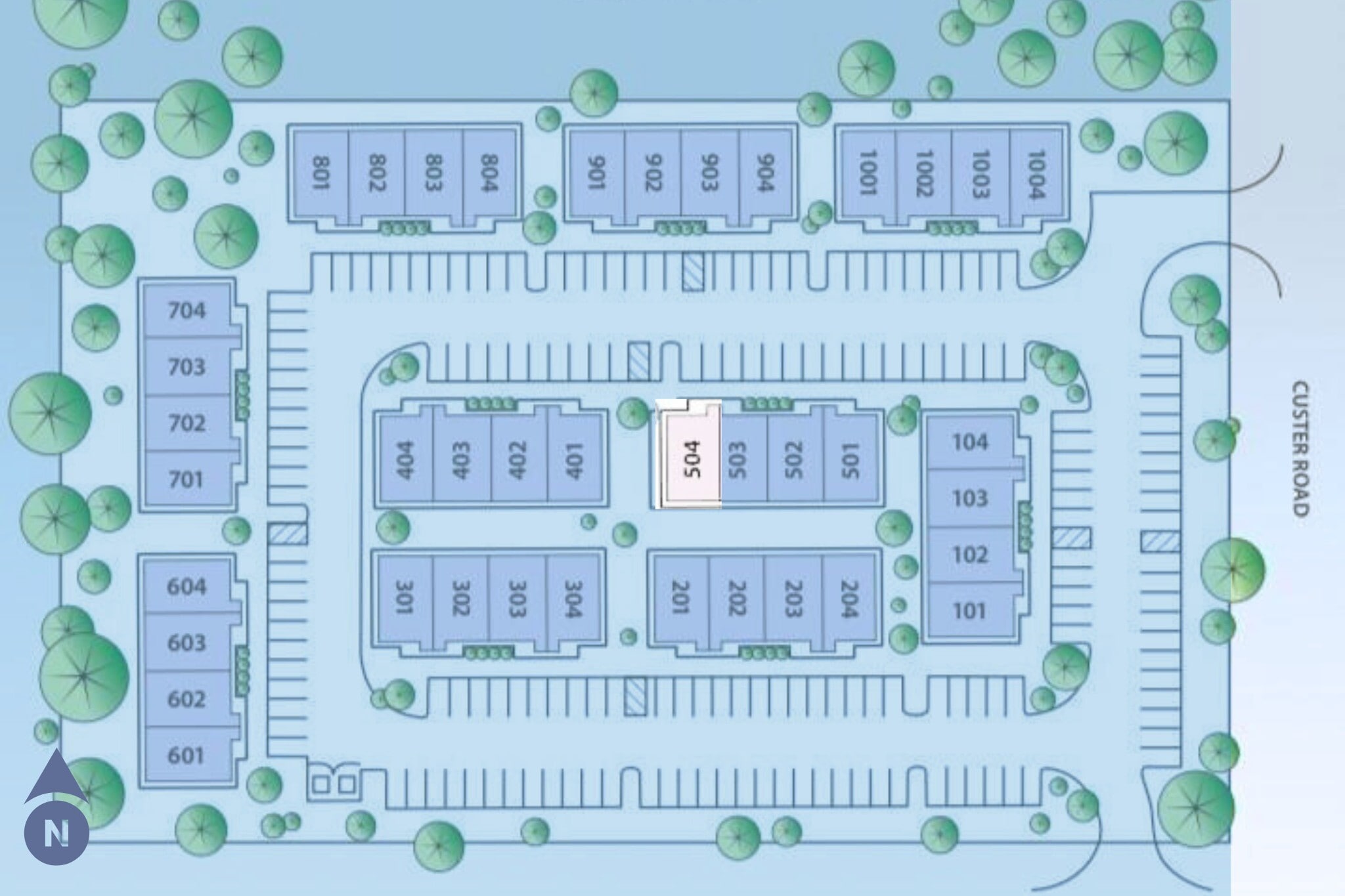 1402 S Custer Rd, McKinney, TX à louer Plan de site– Image 1 sur 2