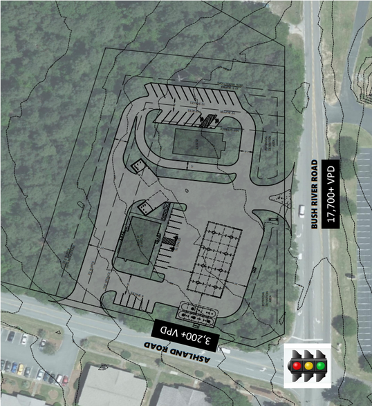 Bush River Road, Columbia, SC à louer - Plan de site – Image 2 sur 2