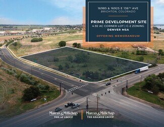 Plus de détails pour 16985 & 16925 E 136th Ave, Brighton, CO - Terrain à vendre