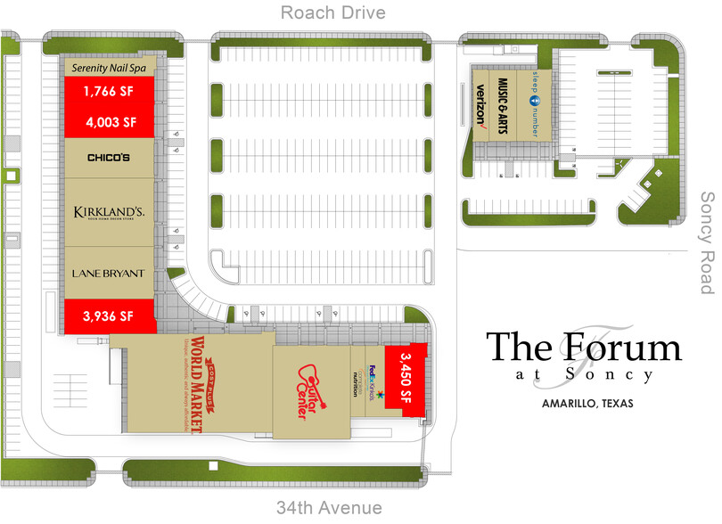 3350 S Soncy Rd, Amarillo, TX à louer - Plan de site – Image 2 sur 14