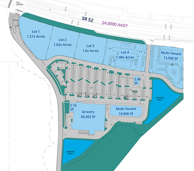 0 SWQ US 41 & SR 52, Land O Lakes, FL à louer - Plan de site – Image 2 sur 2