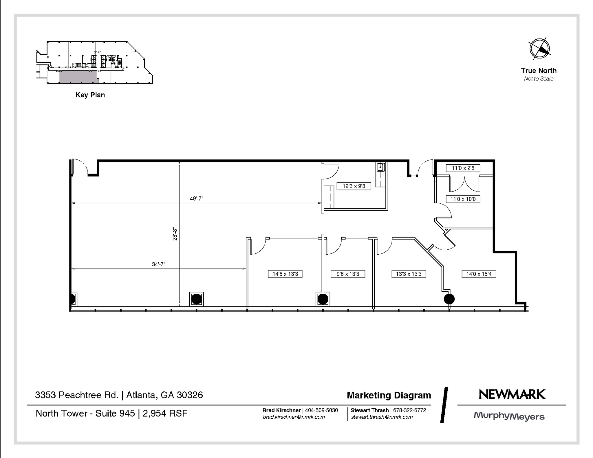 3353 Peachtree Rd NE, Atlanta, GA à louer Plan d’étage– Image 1 sur 1