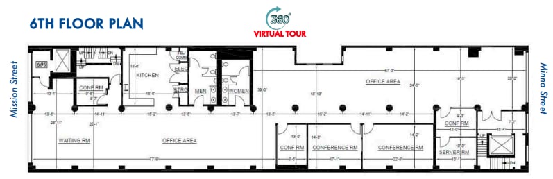 611-615 Mission St, San Francisco, CA à louer Plan d’étage– Image 1 sur 1