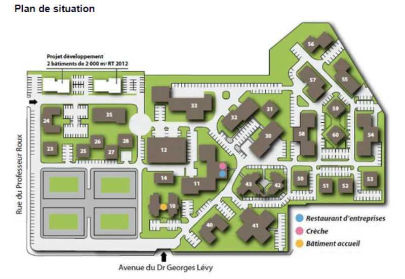33 Avenue Du Docteur Georges Lévy, Vénissieux à louer - Plan de site – Image 3 sur 4