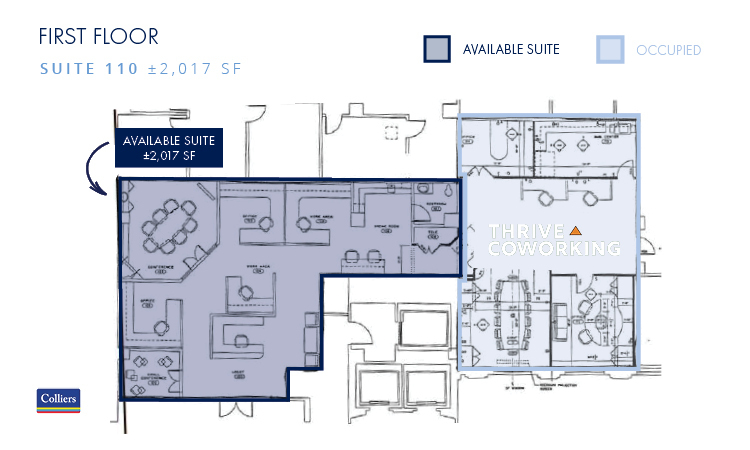 104 S Main St, Greenville, SC à louer Plan d’étage– Image 1 sur 2