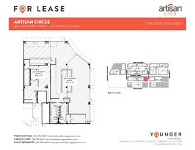 2973 W 7th St, Fort Worth, TX à louer Plan d’étage– Image 1 sur 1