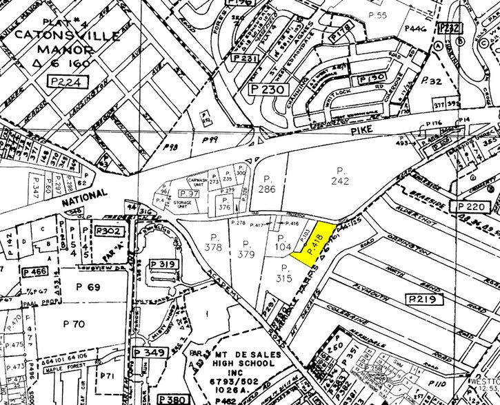 5411 Old Frederick Rd, Catonsville, MD à louer - Plan cadastral – Image 2 sur 75