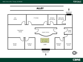 3006 S Rural Rd, Tempe, AZ à vendre Plan d’étage– Image 1 sur 8