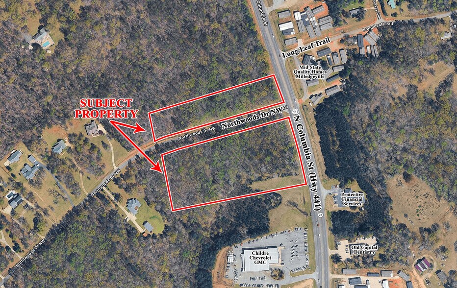 2730 Columbia st, Milledgeville, GA à vendre - Aérien – Image 1 sur 3