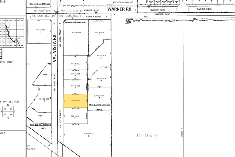 931 S Val Vista Dr, Gilbert, AZ à louer - Plan cadastral – Image 2 sur 4