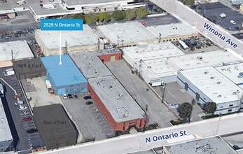 2523-2529 N Ontario St, Burbank, CA - Vue aérienne  vue de carte