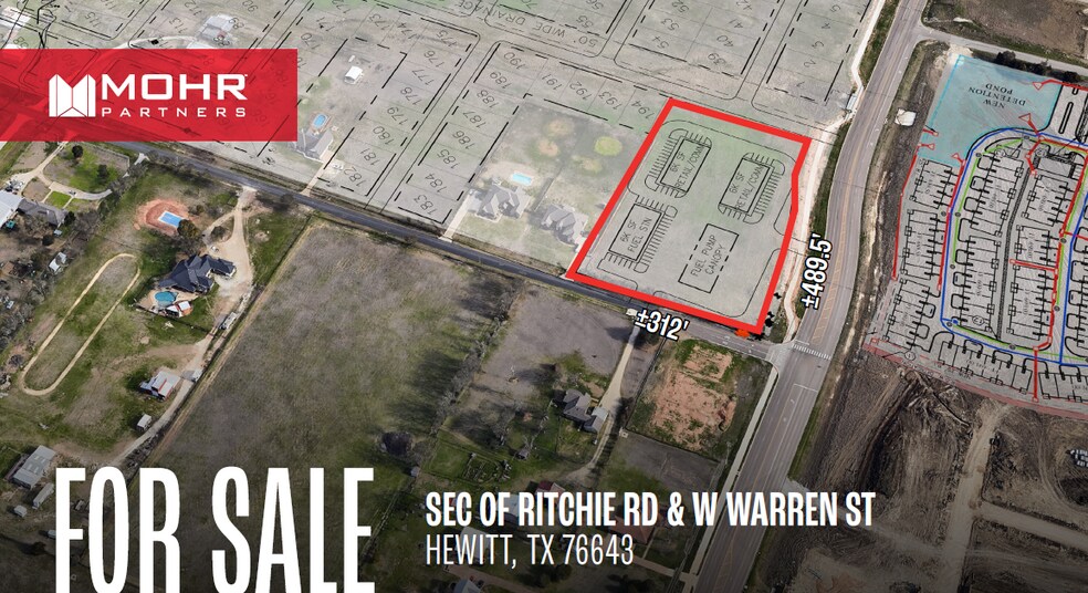 SEC Ritchie & W Warren St rd, Hewitt, TX à vendre - Aérien – Image 2 sur 3