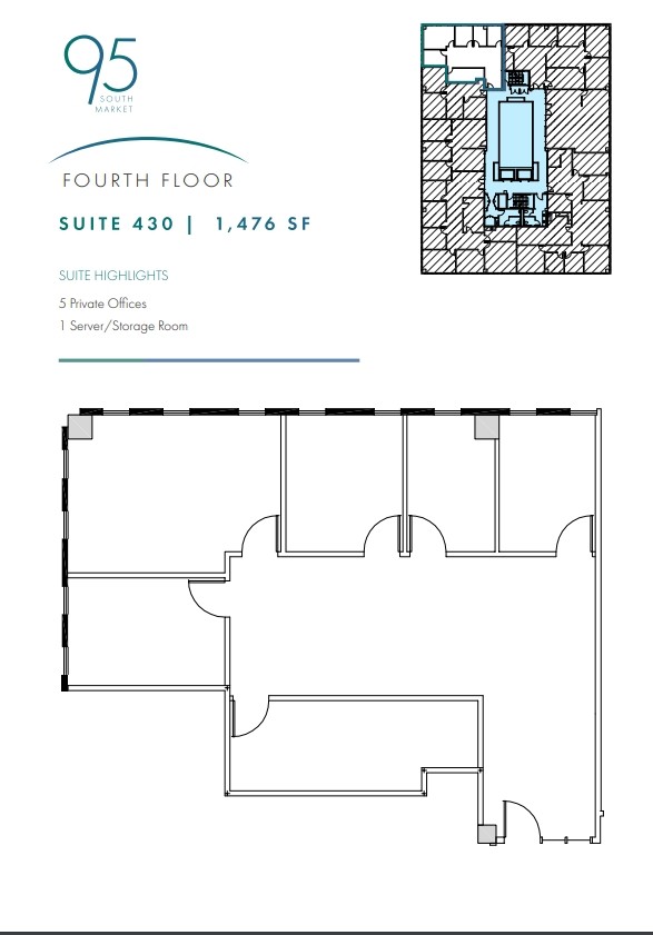 95 S Market St, San Jose, CA à louer Plan d’étage– Image 1 sur 1