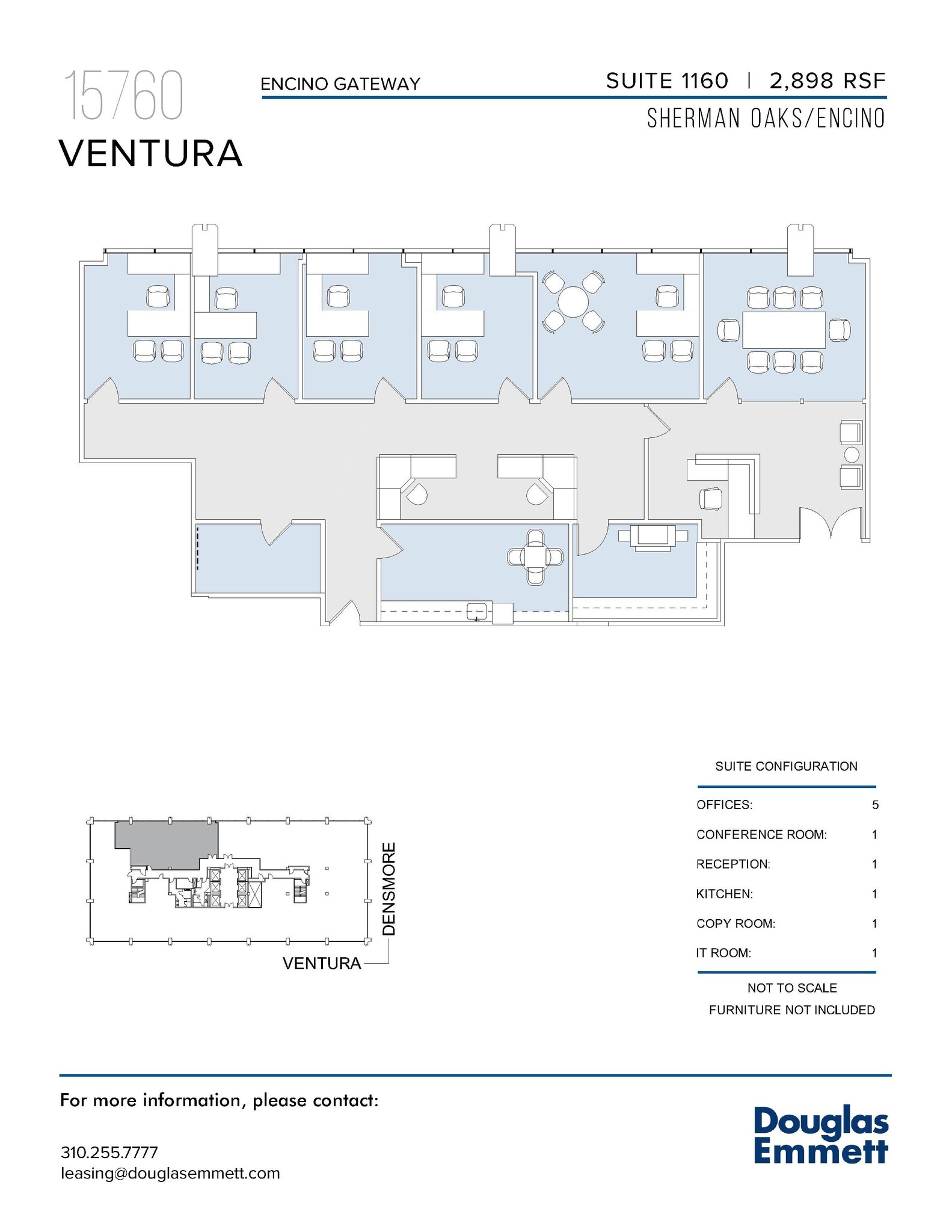 15760 Ventura Blvd, Encino, CA à louer Plan d’étage– Image 1 sur 1