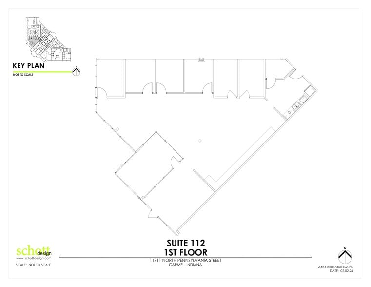 11711 N Pennsylvania St, Carmel, IN à louer - Plan de site – Image 3 sur 3
