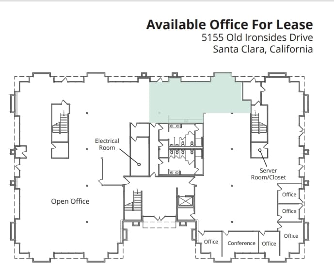 5155 Old Ironsides Dr, Santa Clara, CA à louer Plan d’étage– Image 1 sur 1