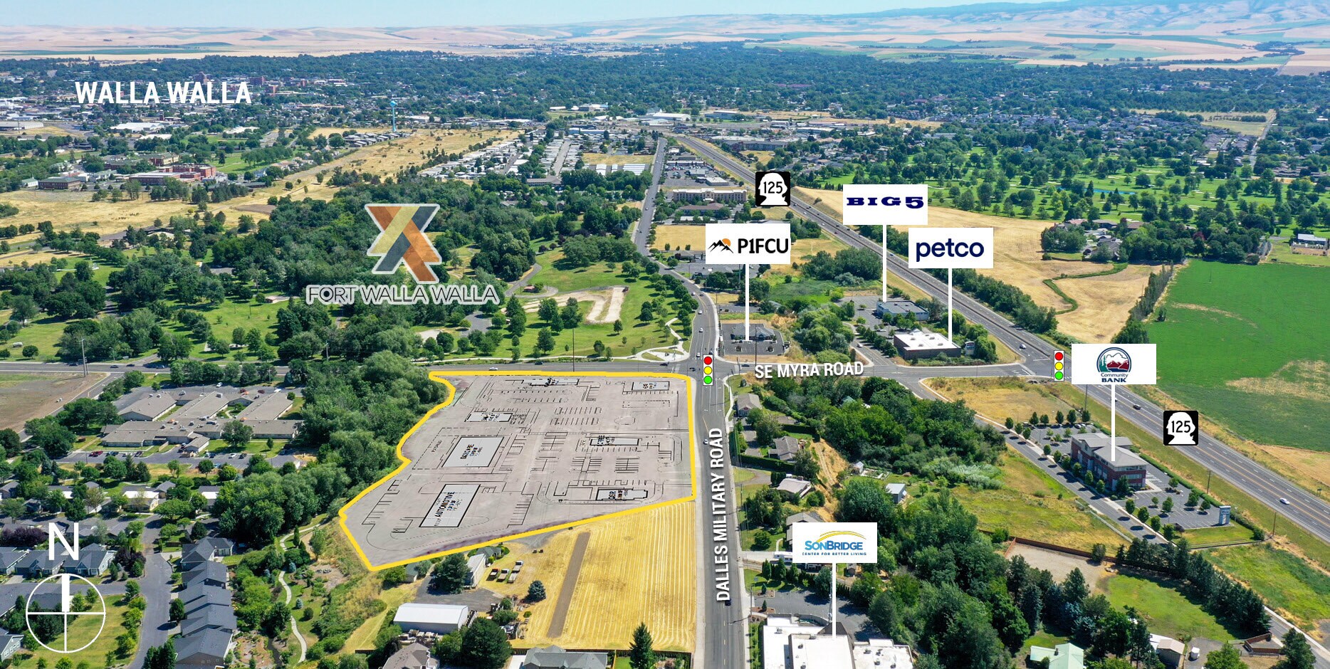 Myra & Dalles Military Rd, Walla Walla, WA à vendre Photo principale– Image 1 sur 3
