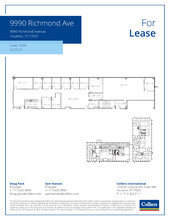9990 Richmond Ave, Houston, TX à louer Plan d’étage– Image 2 sur 2