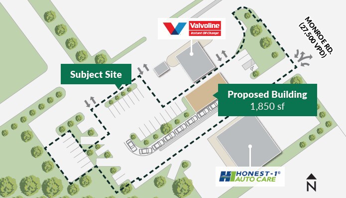 9112 Monroe, Charlotte, NC à louer - Aérien – Image 1 sur 3