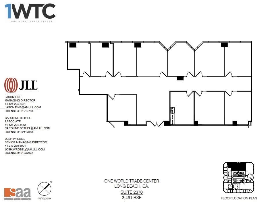 1 World Trade Ctr, Long Beach, CA à louer Plan d’étage– Image 1 sur 1