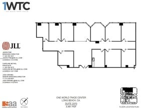 1 World Trade Ctr, Long Beach, CA à louer Plan d’étage– Image 1 sur 1