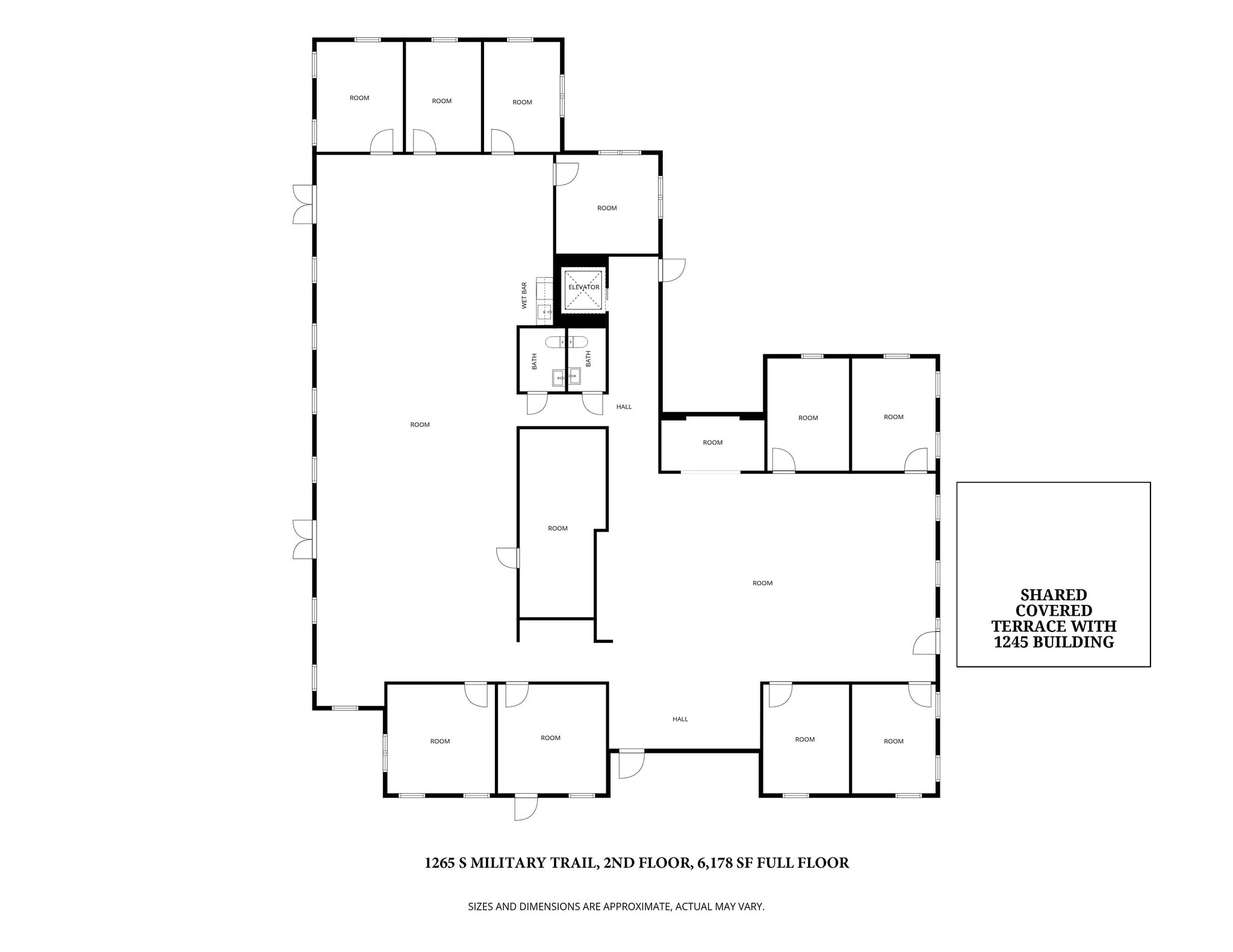 1245 S Military Trl, Deerfield Beach, FL à louer Plan d’étage– Image 1 sur 1