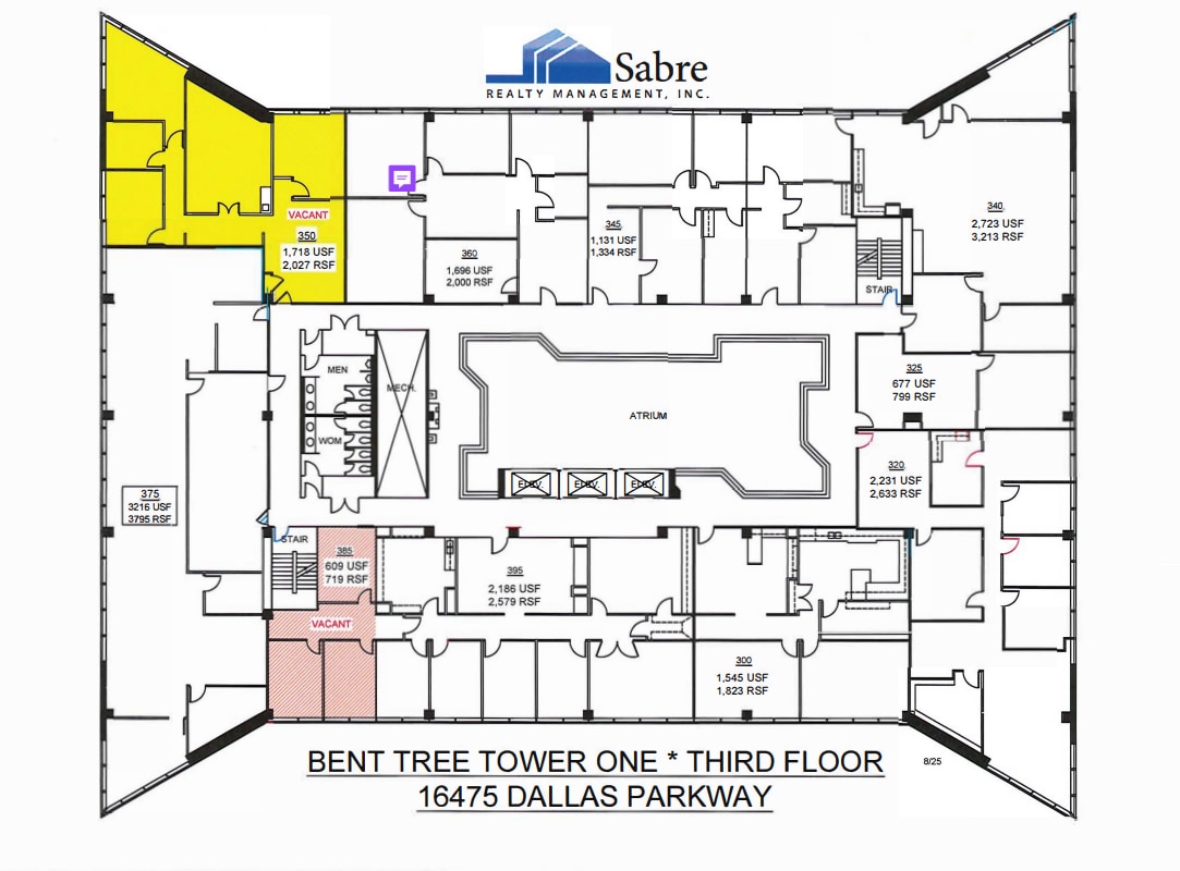 16475 N Dallas Pky, Addison, TX à louer Plan d’étage– Image 1 sur 1