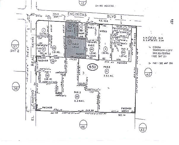 1441 Encinitas Blvd, Encinitas, CA à louer - Plan cadastral – Image 2 sur 4