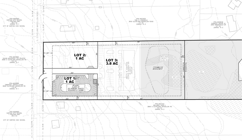 3837 S Cleveland Massillon Rd, Barberton, OH à vendre - Plan de site – Image 2 sur 4