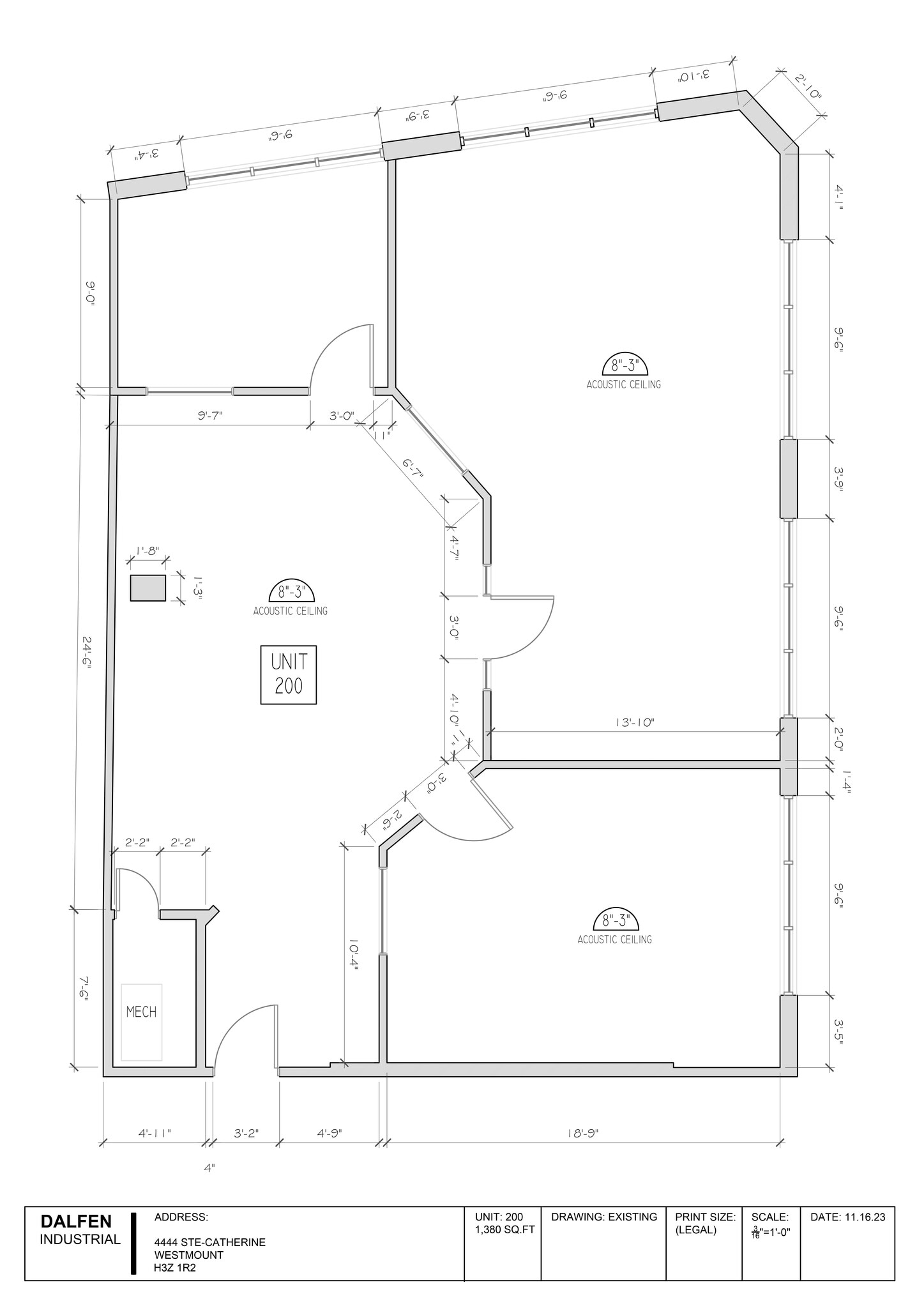 4444 Rue Sainte-Catherine O, Westmount, QC à louer Plan de site– Image 1 sur 1