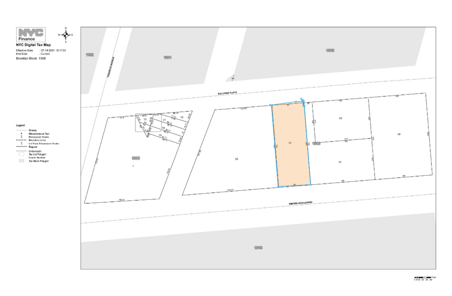 103 Empire Blvd, Brooklyn, NY à vendre - Plan cadastral – Image 3 sur 3