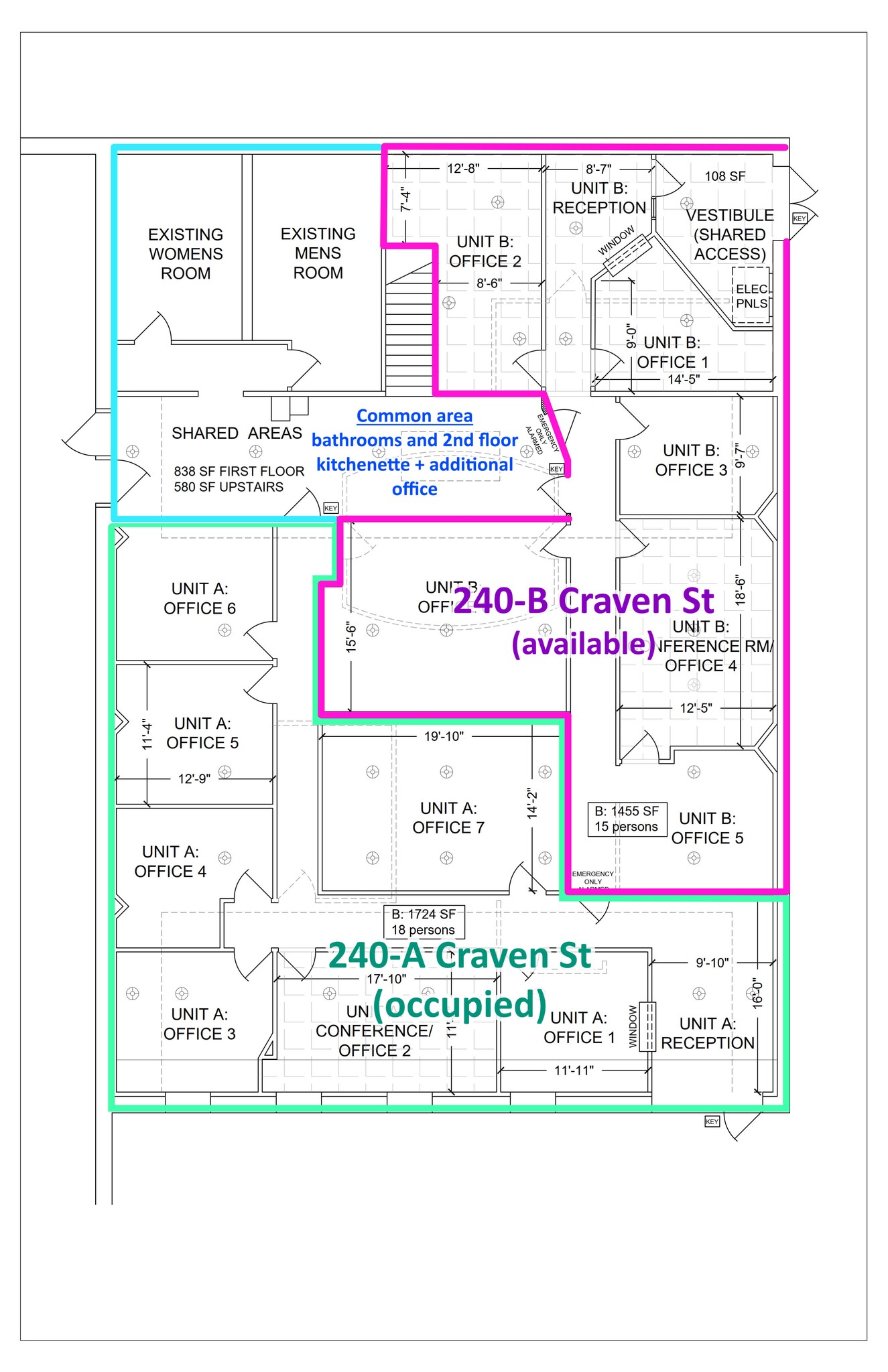240B Craven st, New Bern, NC à louer Plan de site– Image 1 sur 14