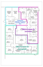 240B Craven st, New Bern, NC à louer Plan de site– Image 1 sur 14