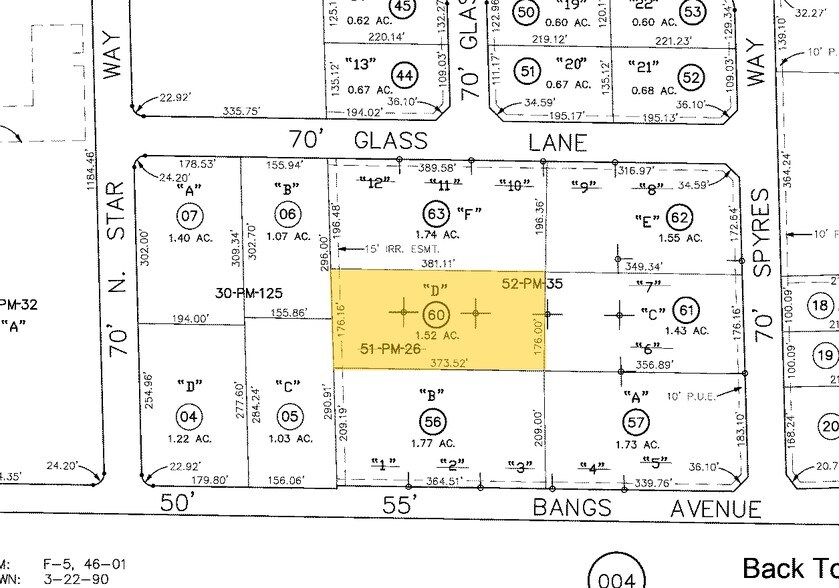 503 Bangs Ave, Modesto, CA à louer - Plan cadastral – Image 3 sur 3