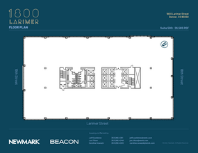 1800 Larimer St, Denver, CO à louer Plan d’étage– Image 1 sur 1