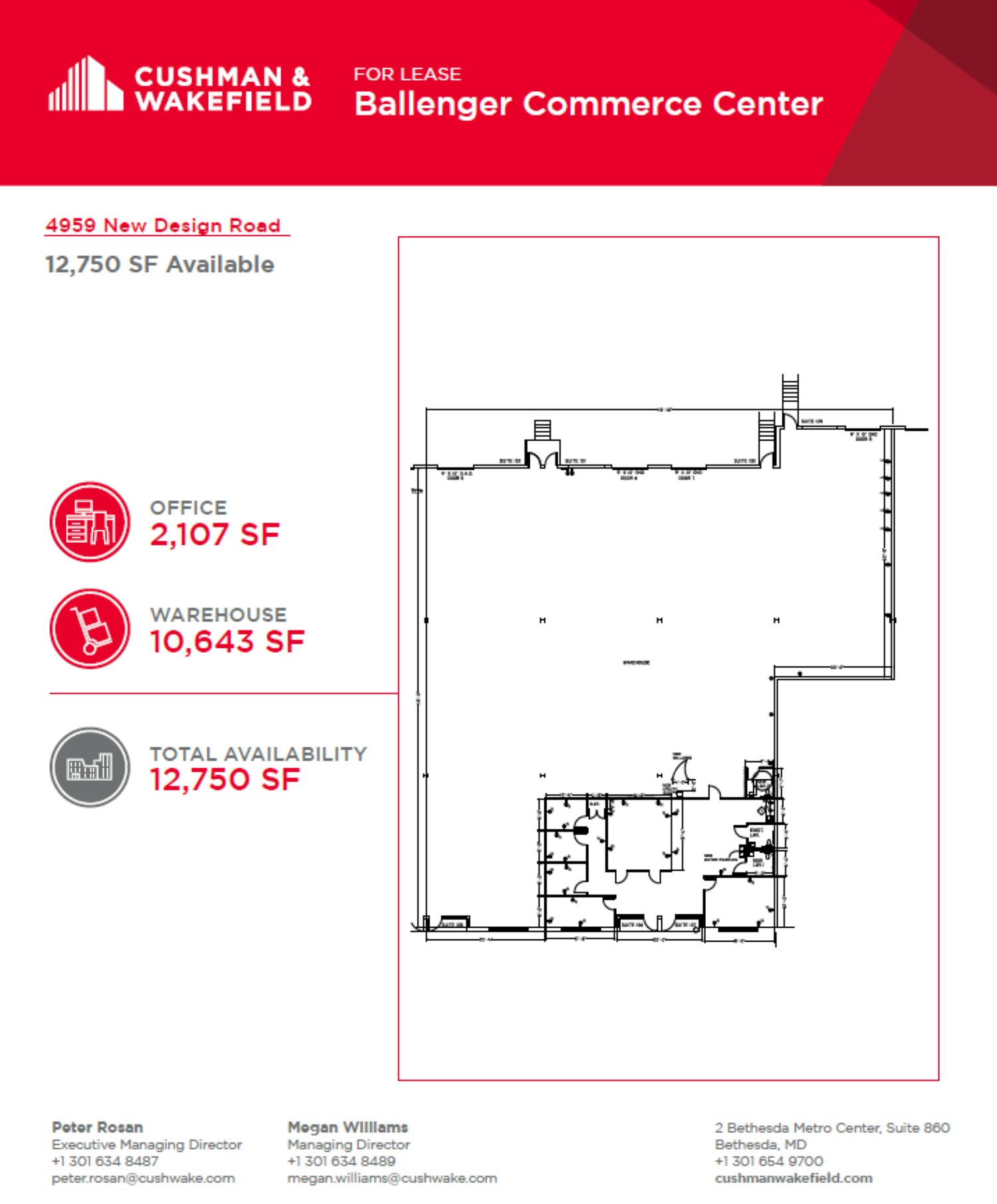 4959 New Design Rd, Frederick, MD à louer Plan d’étage– Image 1 sur 1