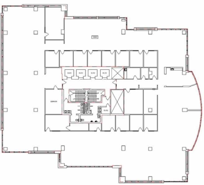 10909 Jasper Ave NW, Edmonton, AB à louer Plan d’étage– Image 1 sur 1