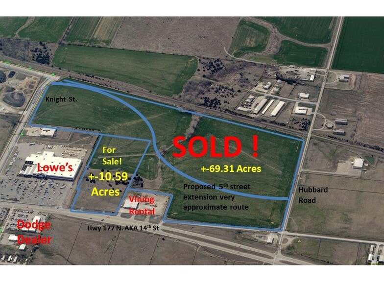 3602 N 14th St, Ponca City, OK à vendre - Aérien – Image 1 sur 2