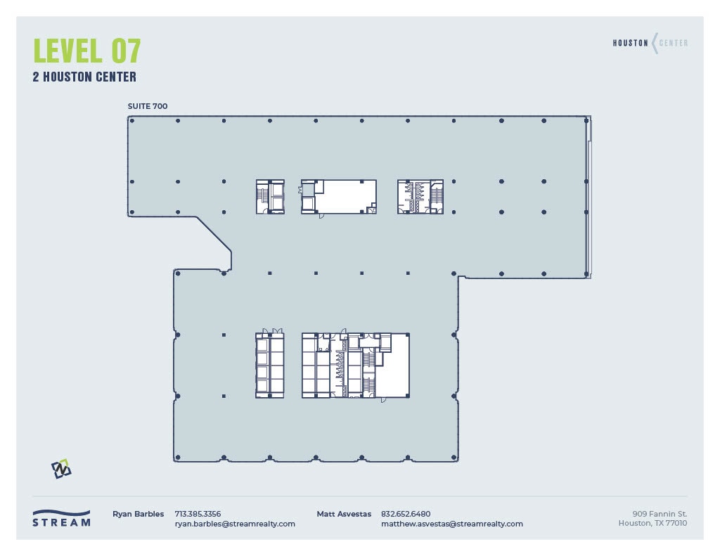 909 Fannin St, Houston, TX à louer Plan d’étage– Image 1 sur 1