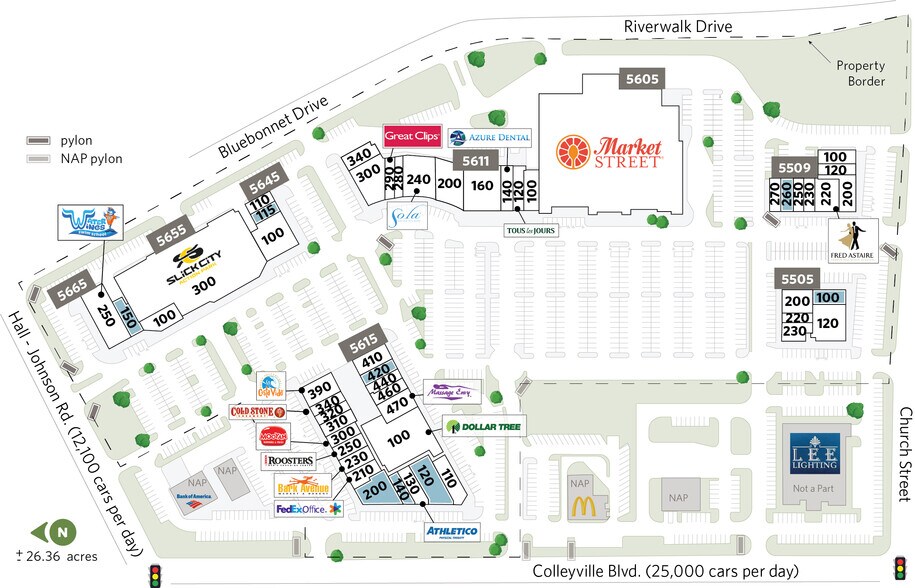 5605 Colleyville Blvd, Colleyville, TX à louer - Plan de site – Image 3 sur 38