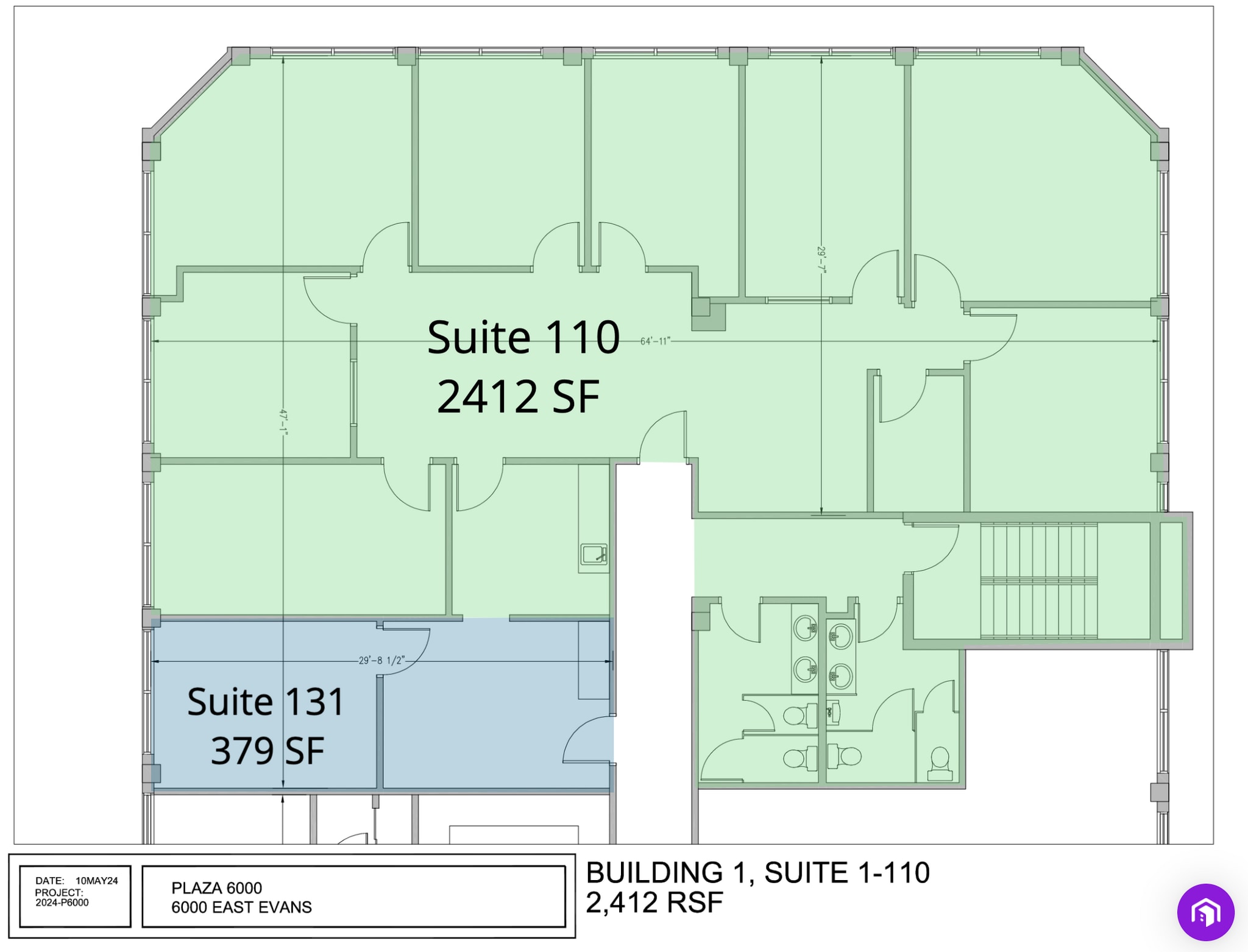 6000 E Evans Ave, Denver, CO à louer Plan d’étage– Image 1 sur 1