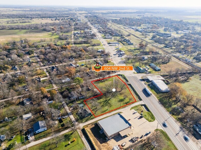 604 NW 2nd St, Kerens, TX à vendre - Aérien – Image 2 sur 7
