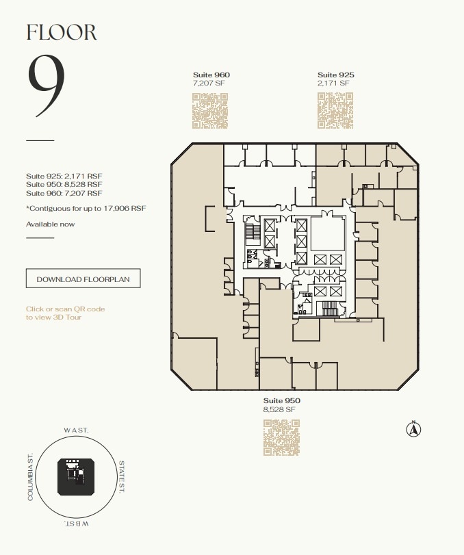 401 W A St, San Diego, CA à louer Plan d’étage– Image 1 sur 1