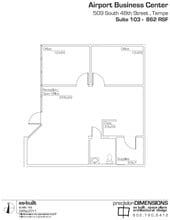 637 S 48th St, Tempe, AZ à louer Plan d’étage– Image 2 sur 6