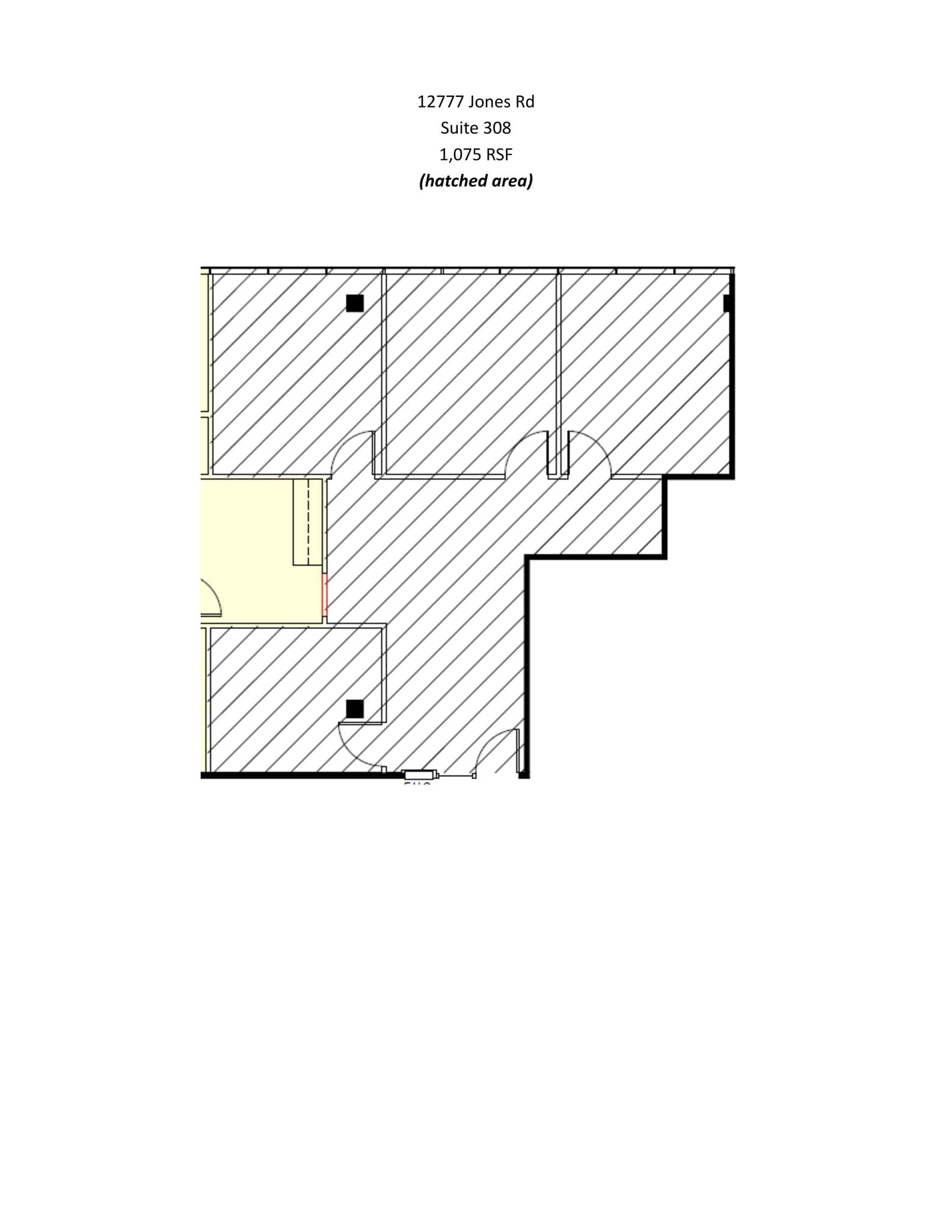 12777 Jones Rd, Houston, TX à louer Plan de site– Image 1 sur 1