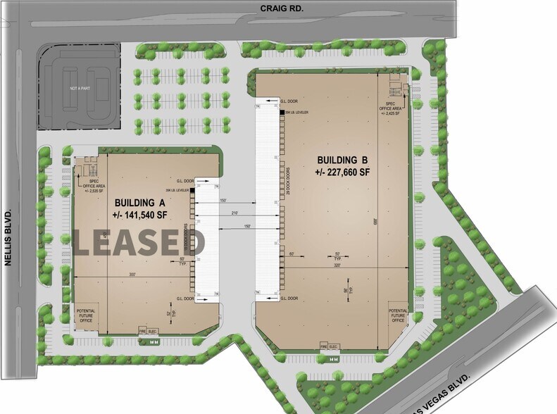5225 E Craig Rd, Las Vegas, NV à louer - Plan de site – Image 3 sur 5