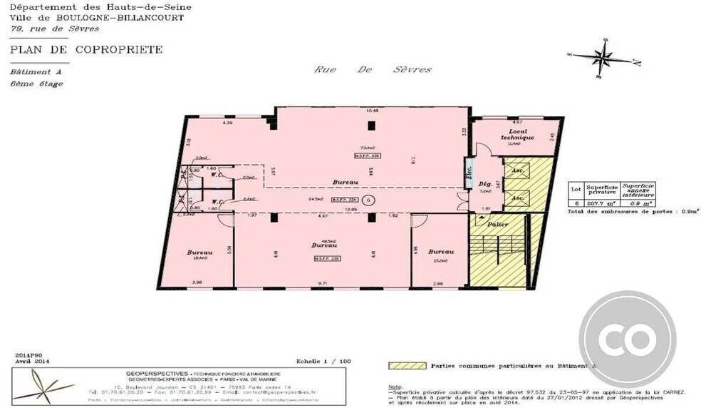 Bureau dans Boulogne-Billancourt à vendre - Photo de l’immeuble – Image 1 sur 4