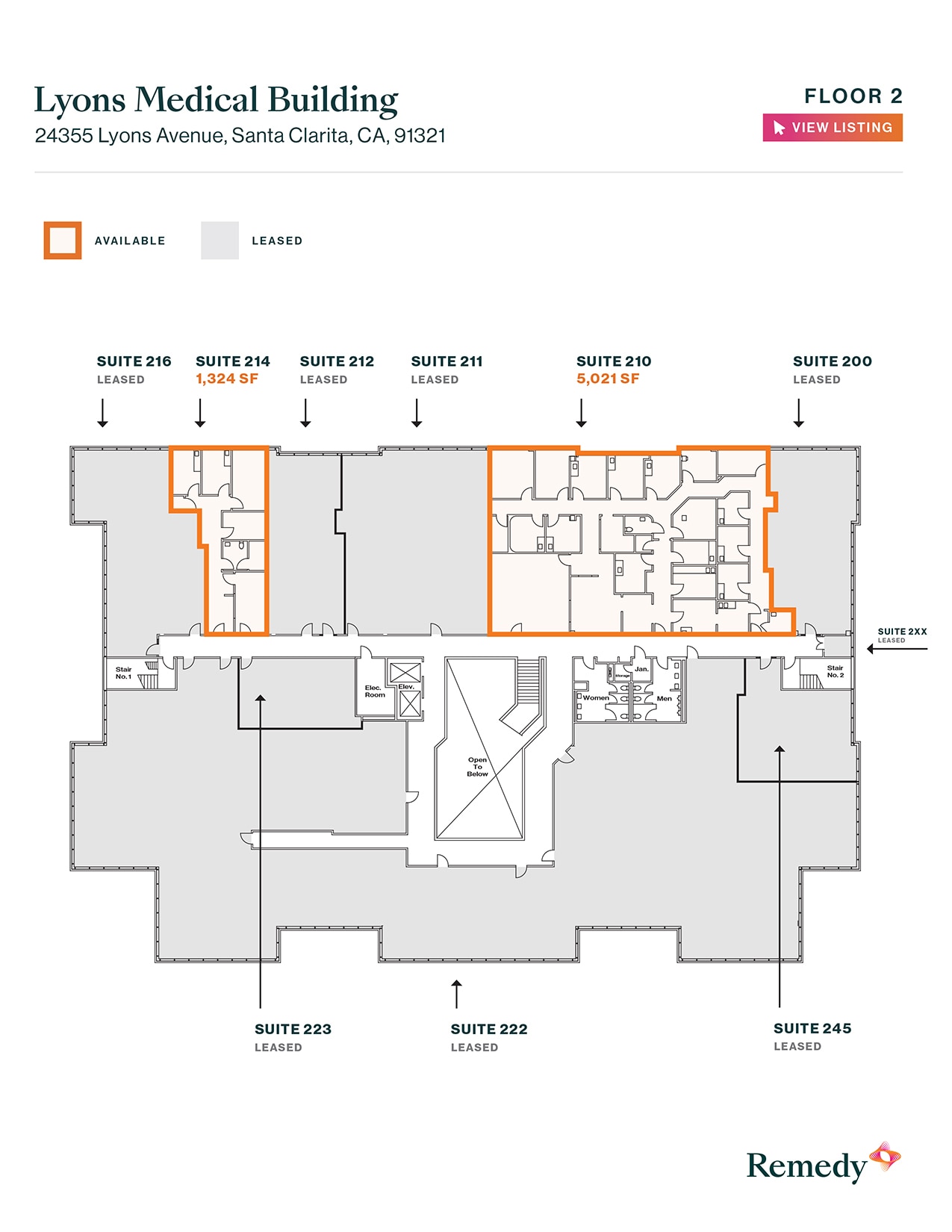 24355 Lyons Ave, Santa Clarita, CA à louer Plan d’étage– Image 1 sur 1