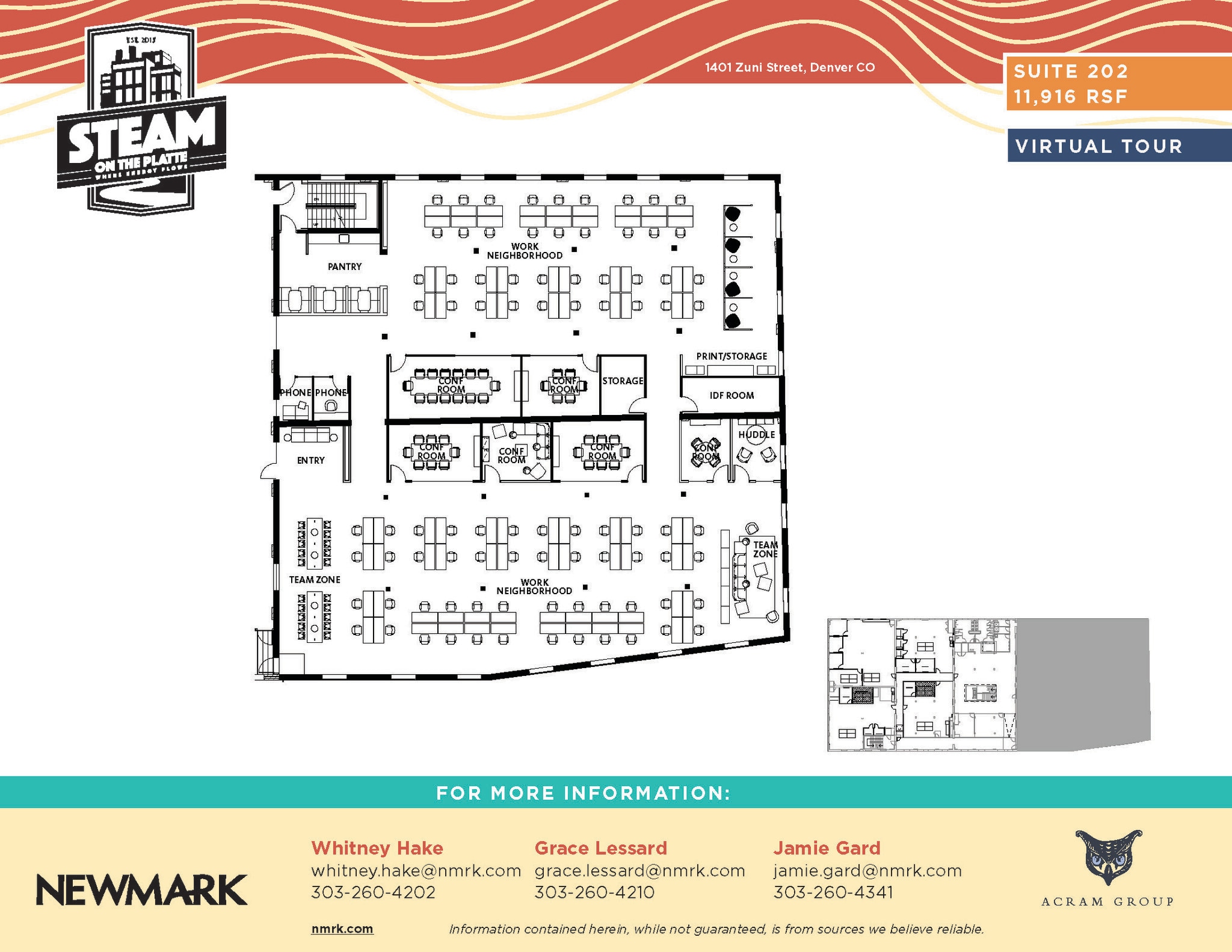 1401 Zuni St, Denver, CO à louer Plan d’étage– Image 1 sur 6