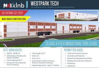 Plus de détails pour 59 Clubhouse Dr SW, Leesburg, VA - Industriel/Logistique à louer
